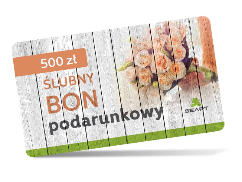 Ślubny kupon podarunkowy - 500 zł