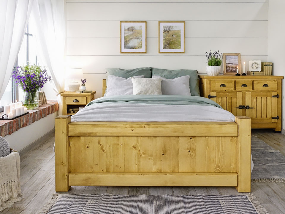 rustykalne meble z drewna