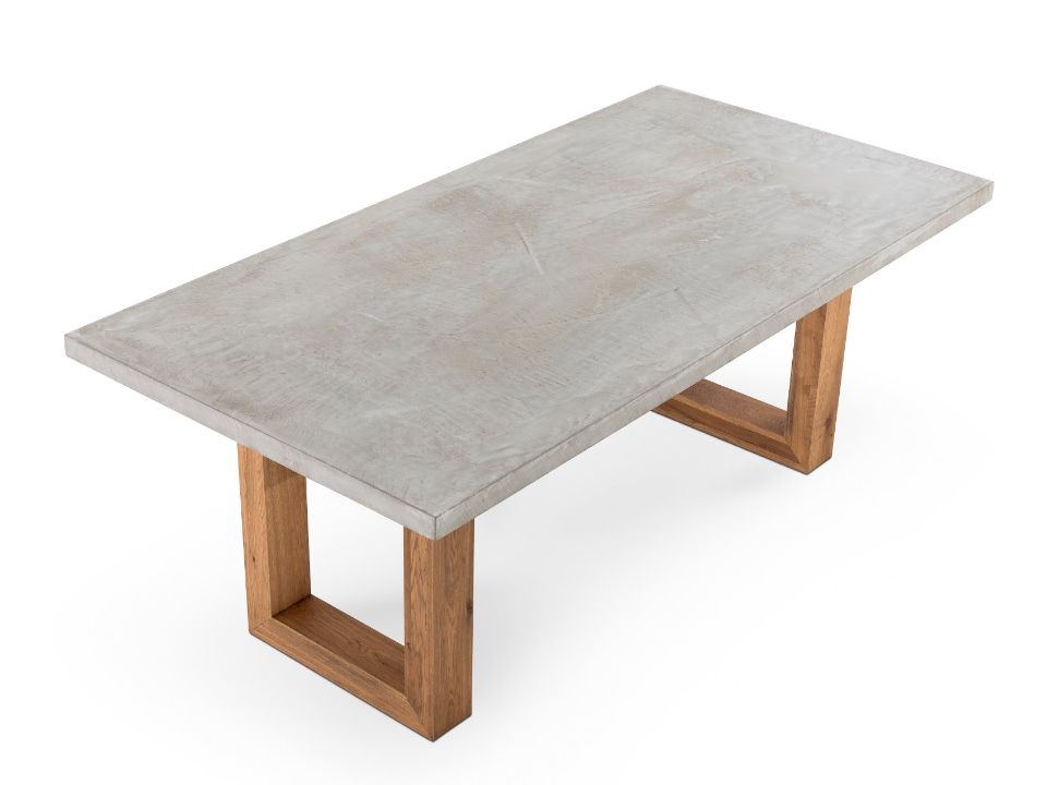 stół z betonowym blatem