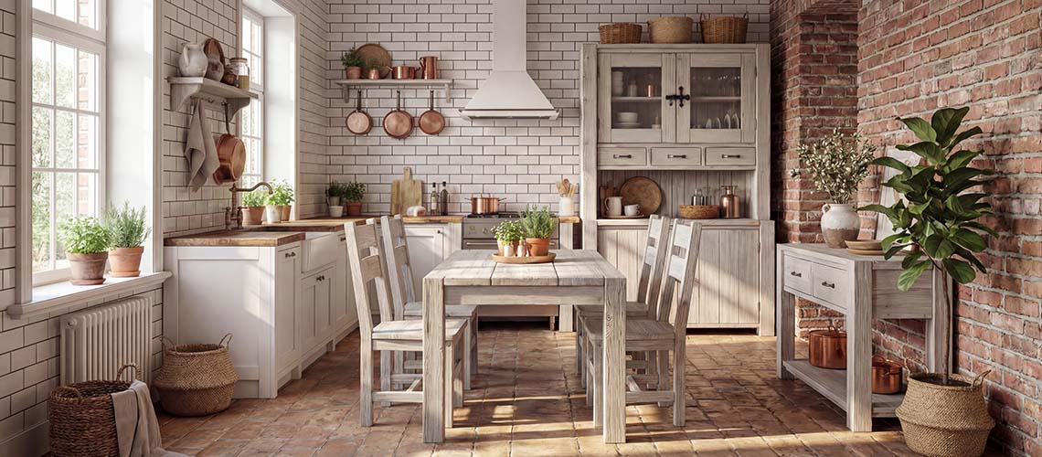 Kuchnia w stylu farmhouse