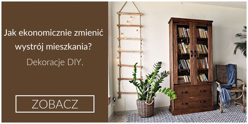 Dodatki DIY drabina i szafa drewniana