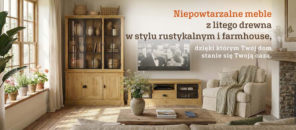 Niepowtarzalne meble z litego drewna