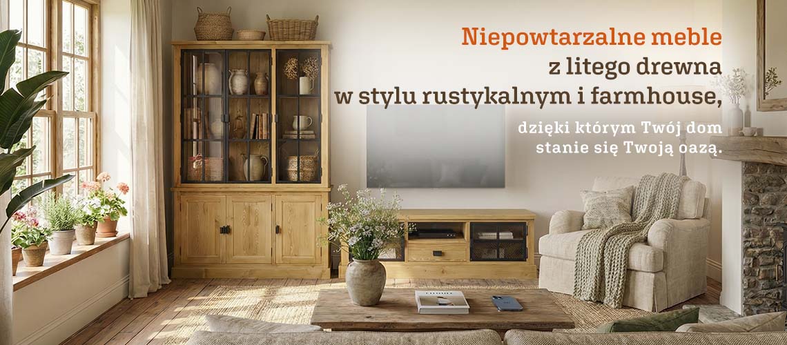 Niepowtarzalne meble z litego drewna