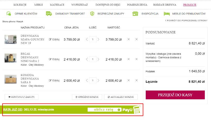 Raty PayU kalkulator Raty PayU kalkulator