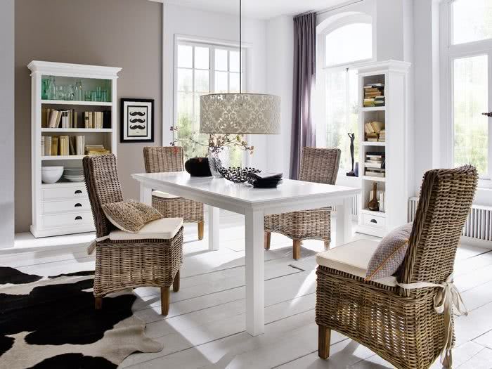 meble drewniane, białe meble