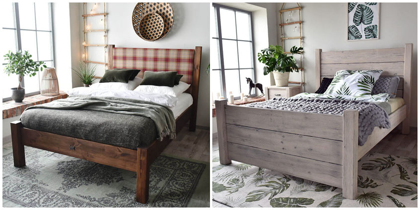 Rustykalne łóżka