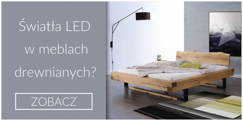 Oświetlenie LED w meblach drewnianych