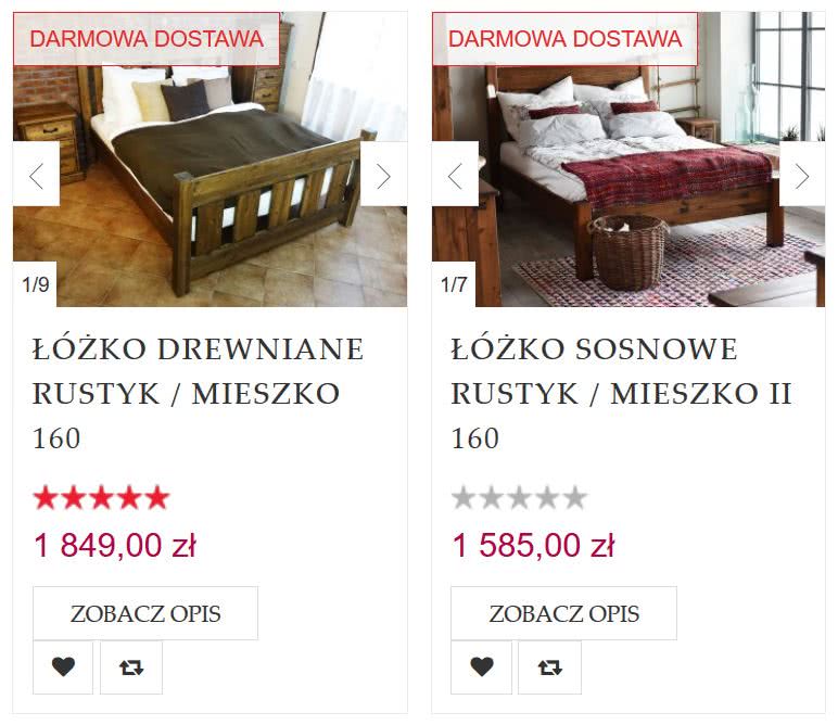 meble drewniane, łóżka drewniane Meble drewniane
