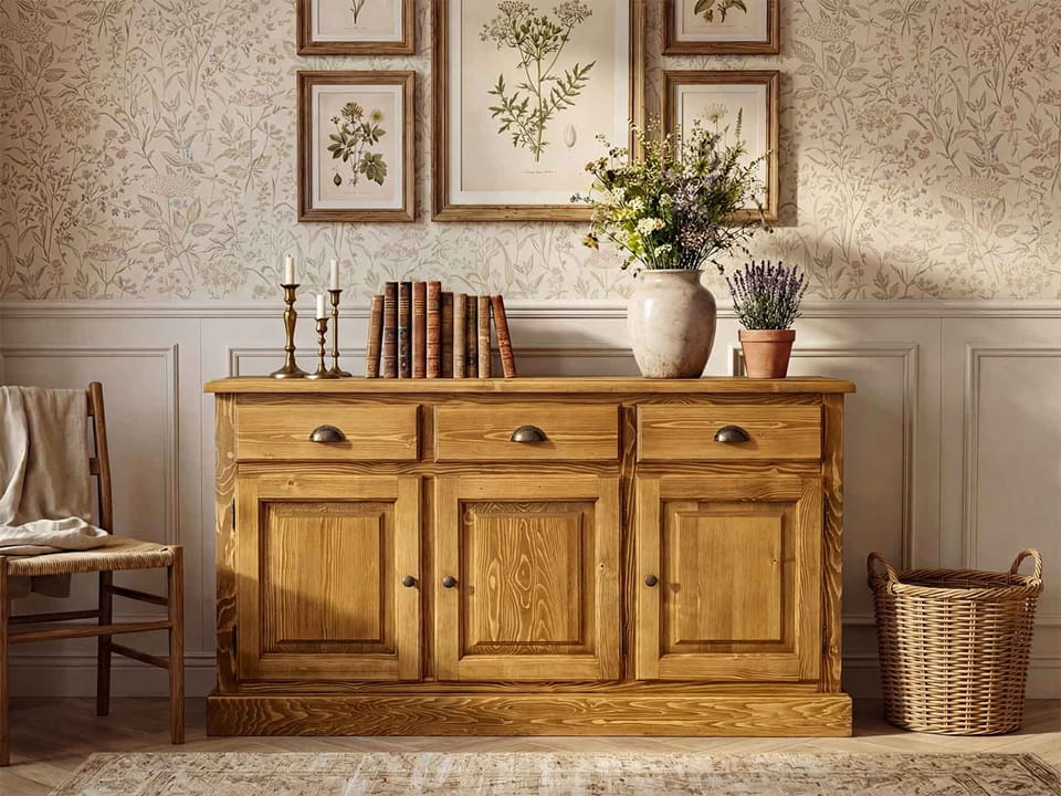 komoda drewniana rustykalna