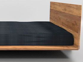 detal łóżko drewniane